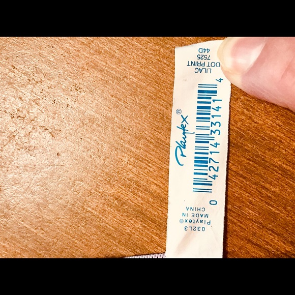 Playtex Fun & Funky Lilac Polka Dotted Bra - Picture 4 of 4